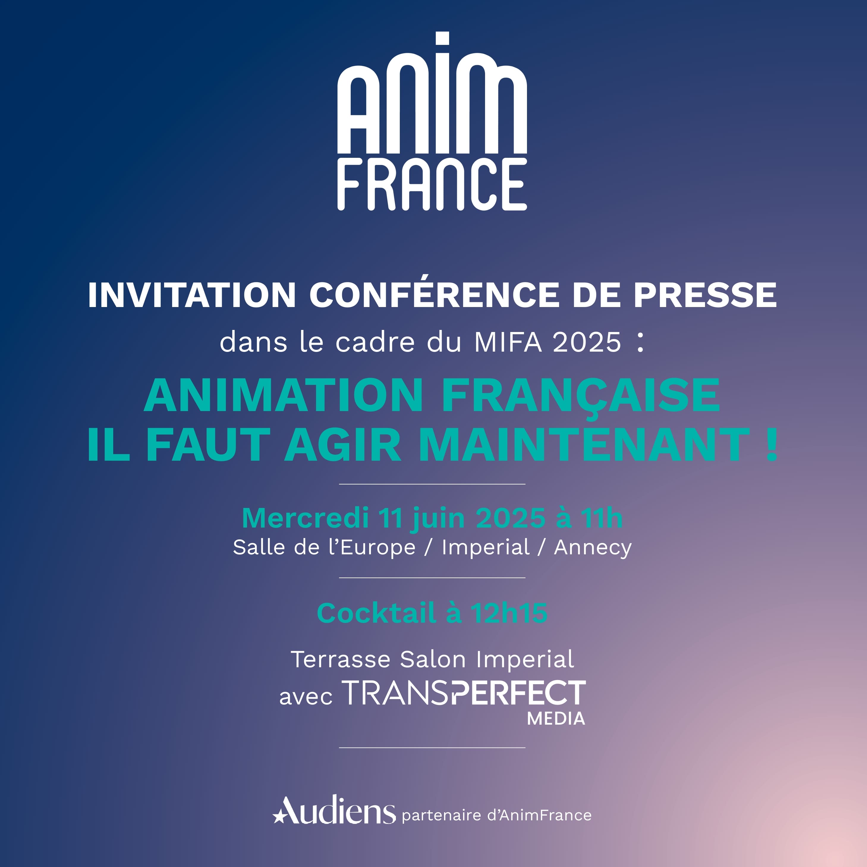 Conférence de presse AnimFrance @MIFA 2025 !